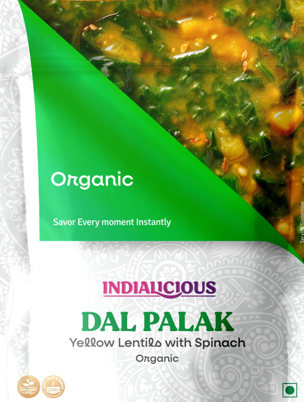 Dal Palak (Yellow Lentils With Spinach)